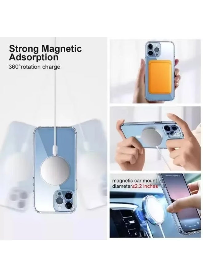 Transparent protective case, compatible with wireless charging, suitable - Image 2
